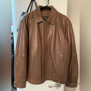 Lambskin Leather Jacket with Zipper